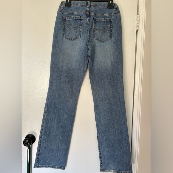 Liz & Co Stretch Bootcut Blue Jeans Women’s 8 •NWOT - Picture 2 of 3